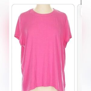Athleta Bright Pink Short Sleeve Tee